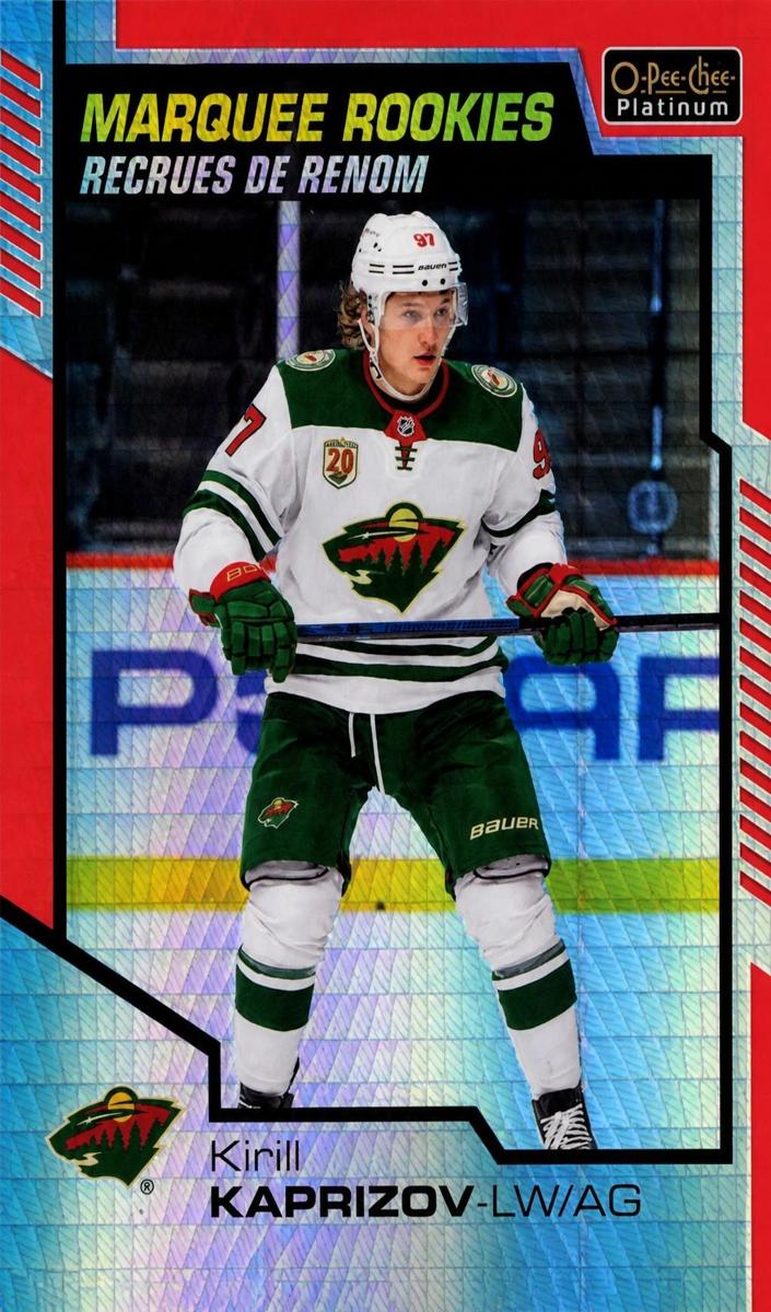 2020 O-Pee-Chee Platinum Kirill Kaprizov [Red Prism] #200 card