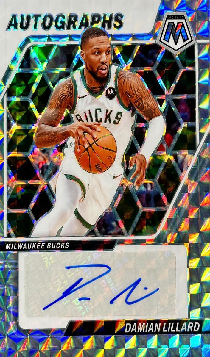2023 Panini Mosaic Damian Lillard #AM-LIL card