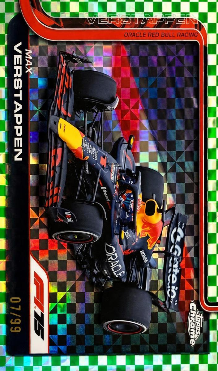 2025 Max Verstappen [Green Checker Flag Refractor] #73