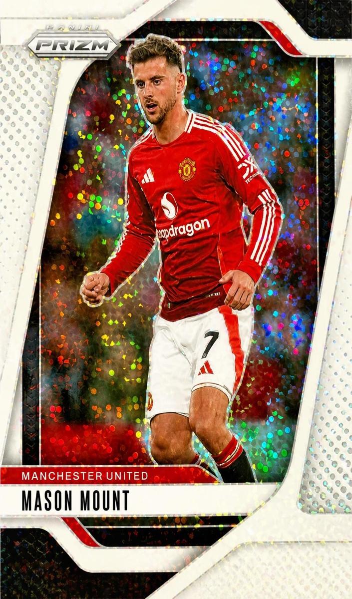 2024 Panini Prizm Premier League Mason Mount [Purple and White Stripes] #140 card