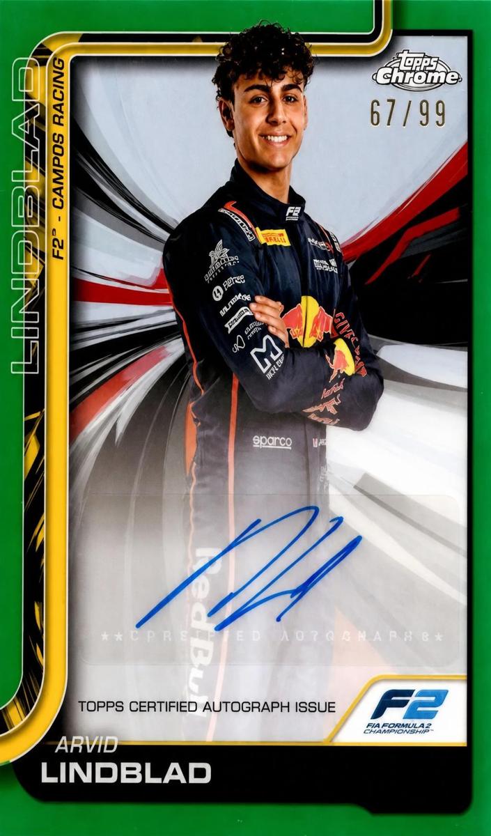 2025 Arvid Lindblad [Green Refractor] #CAC-LIN