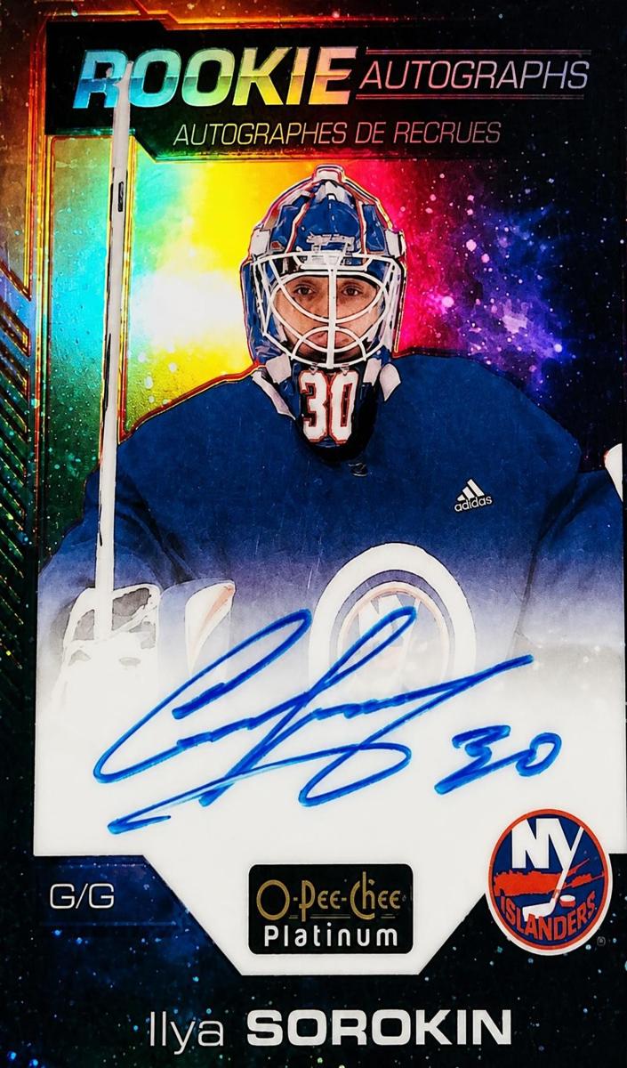 2020 O-Pee-Chee Platinum Ilya Sorokin [Cosmic] #R-IS card