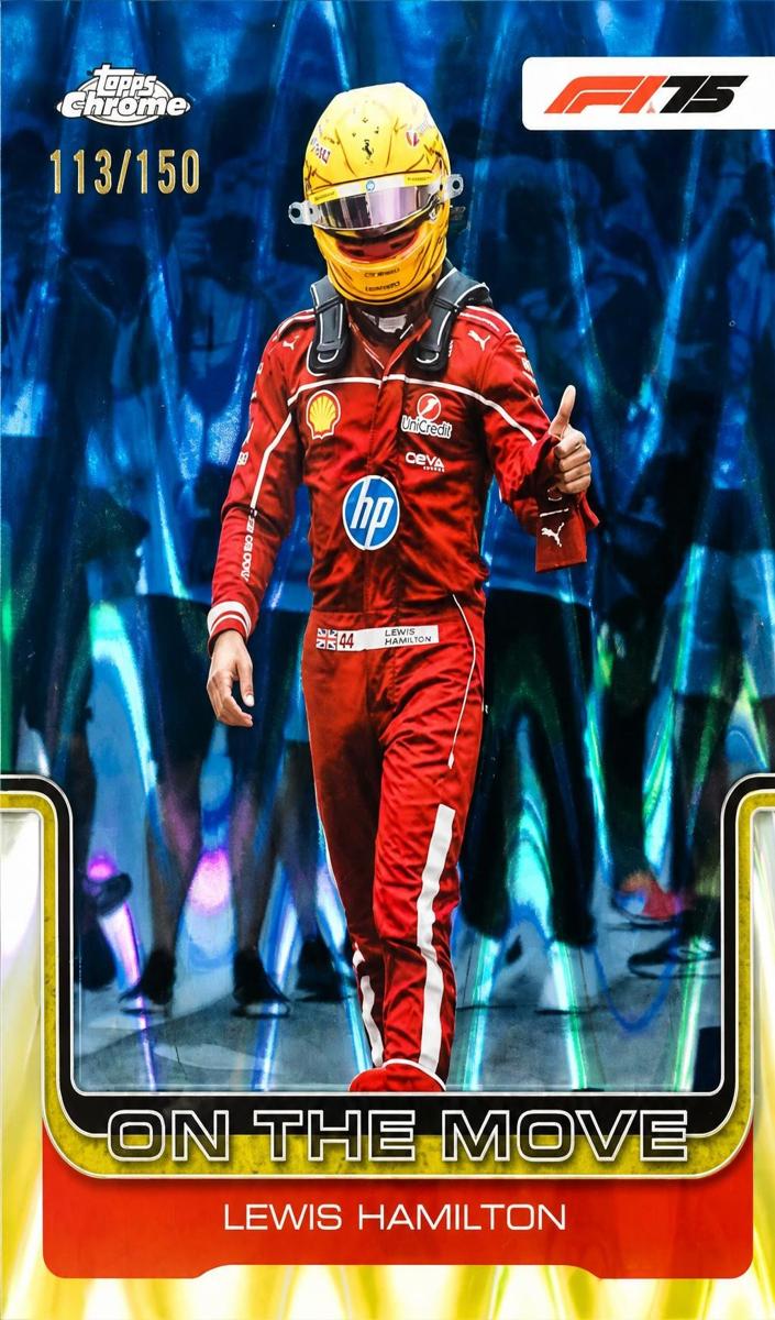 2025 Lewis Hamilton [Blue RayWave Refractor] #191