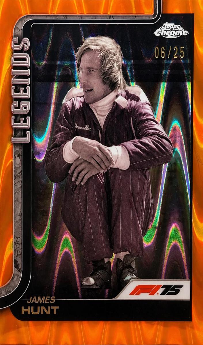2025 James Hunt [Orange RayWave Refractor] #155