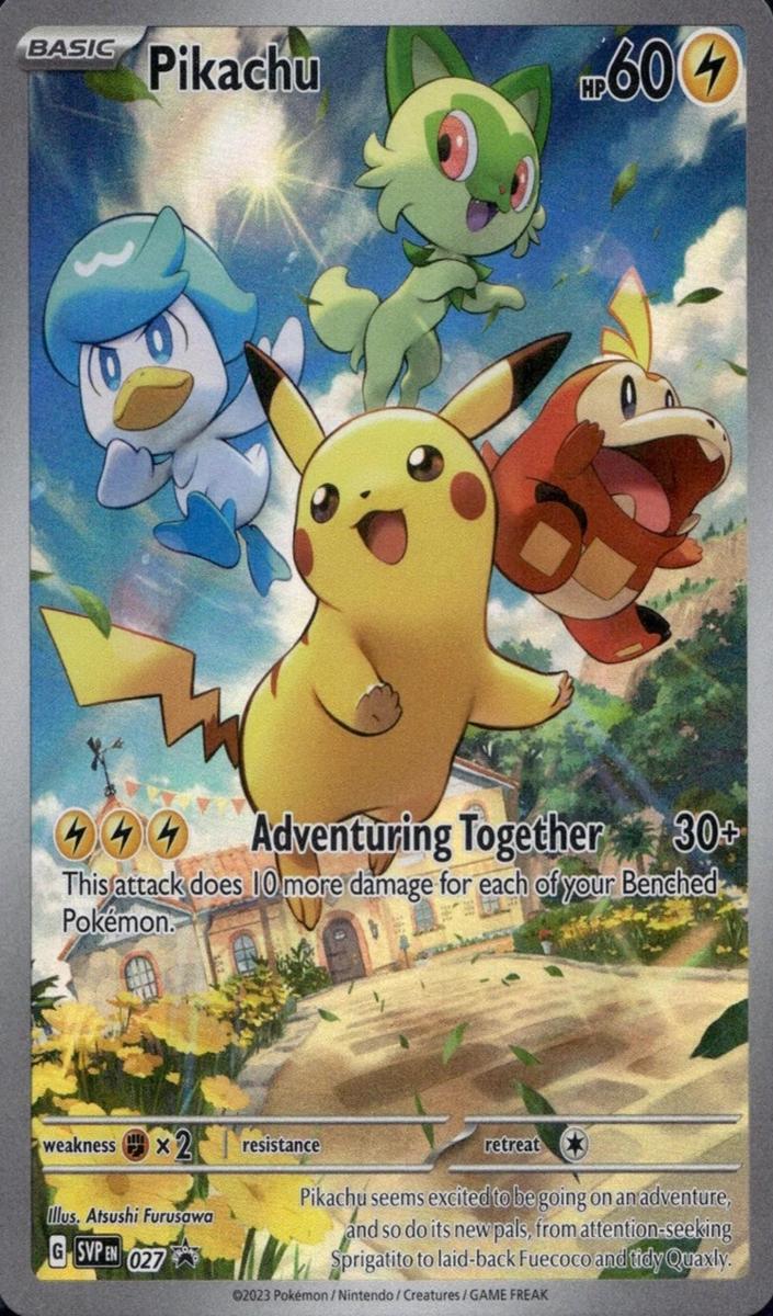 Pikachu 2023 Pokemon Scarlet & Violet Black Star Promos Paldea Evolved Elite Trainer Box
