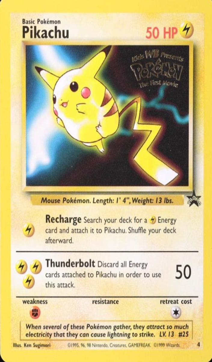 Pikachu 1999 Pokemon Game Movie Promo