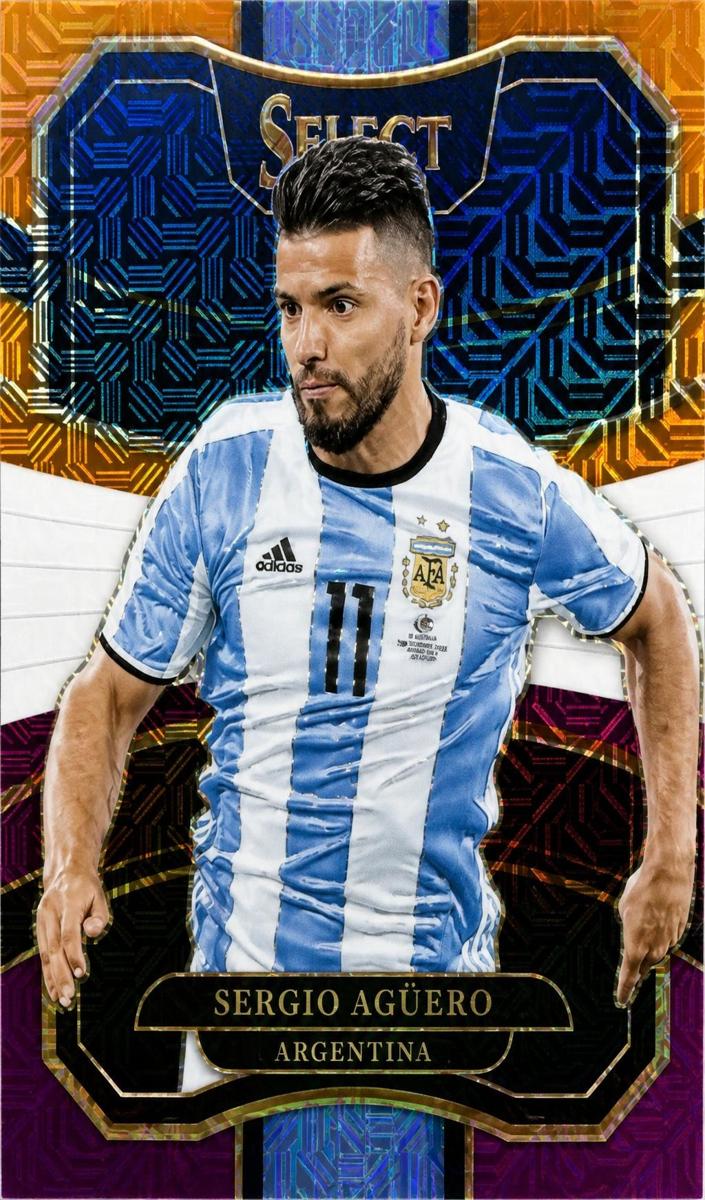 2017 Panini Select Sergio Aguero [Camo] #89 card