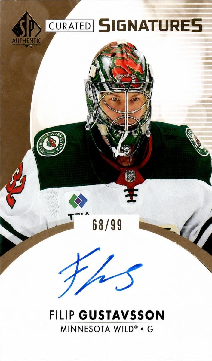 2023 SP Authentic Filip Gustavsson #SPC-FG card