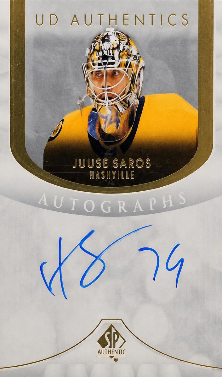 2023 SP Authentic Juuse Saros #UDA-JU card