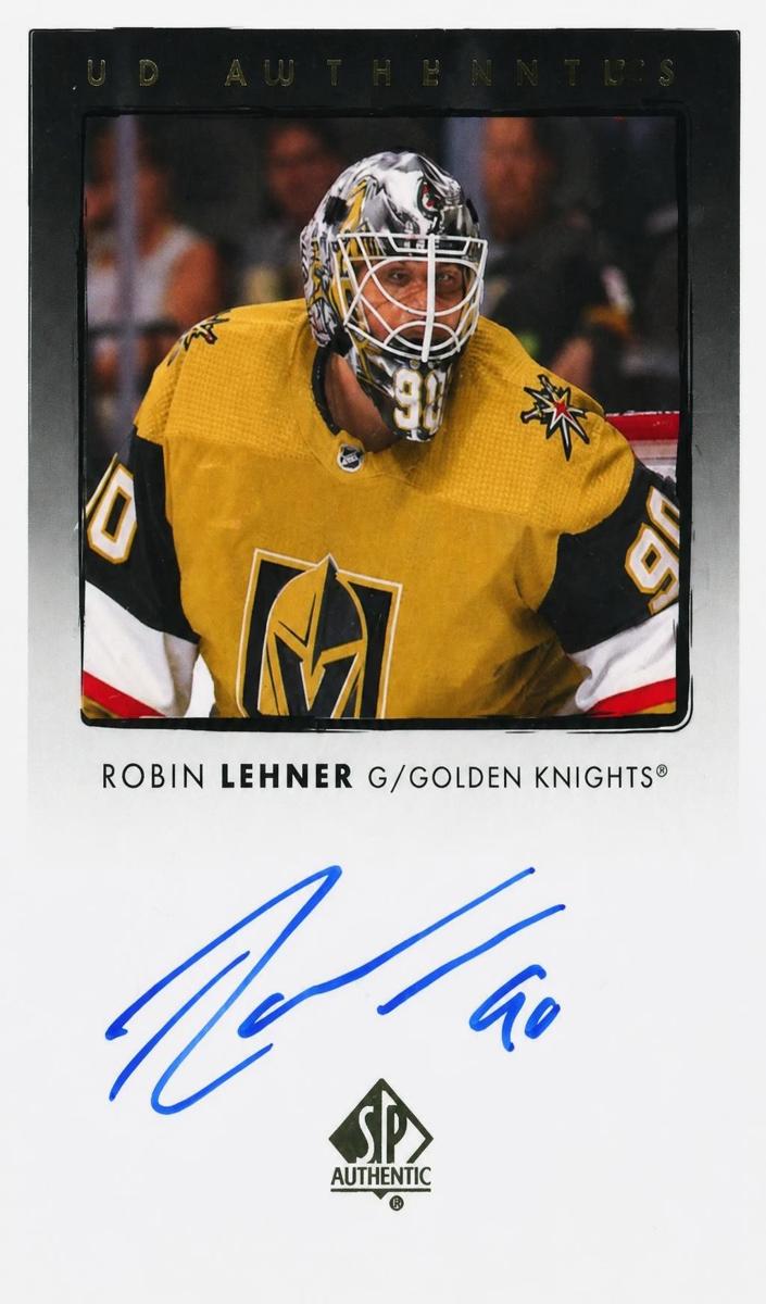 2021 SP Authentic Robin Lehner #UDA-RL card