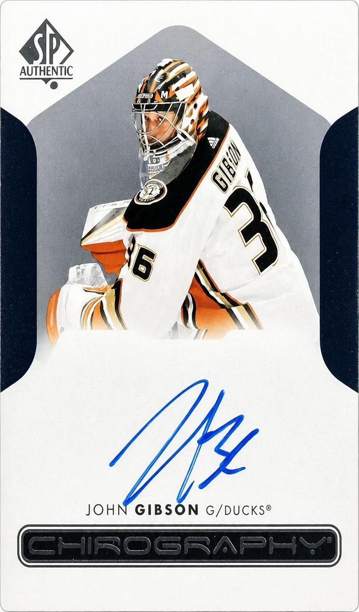 2022 SP Authentic John Gibson #C-GI card