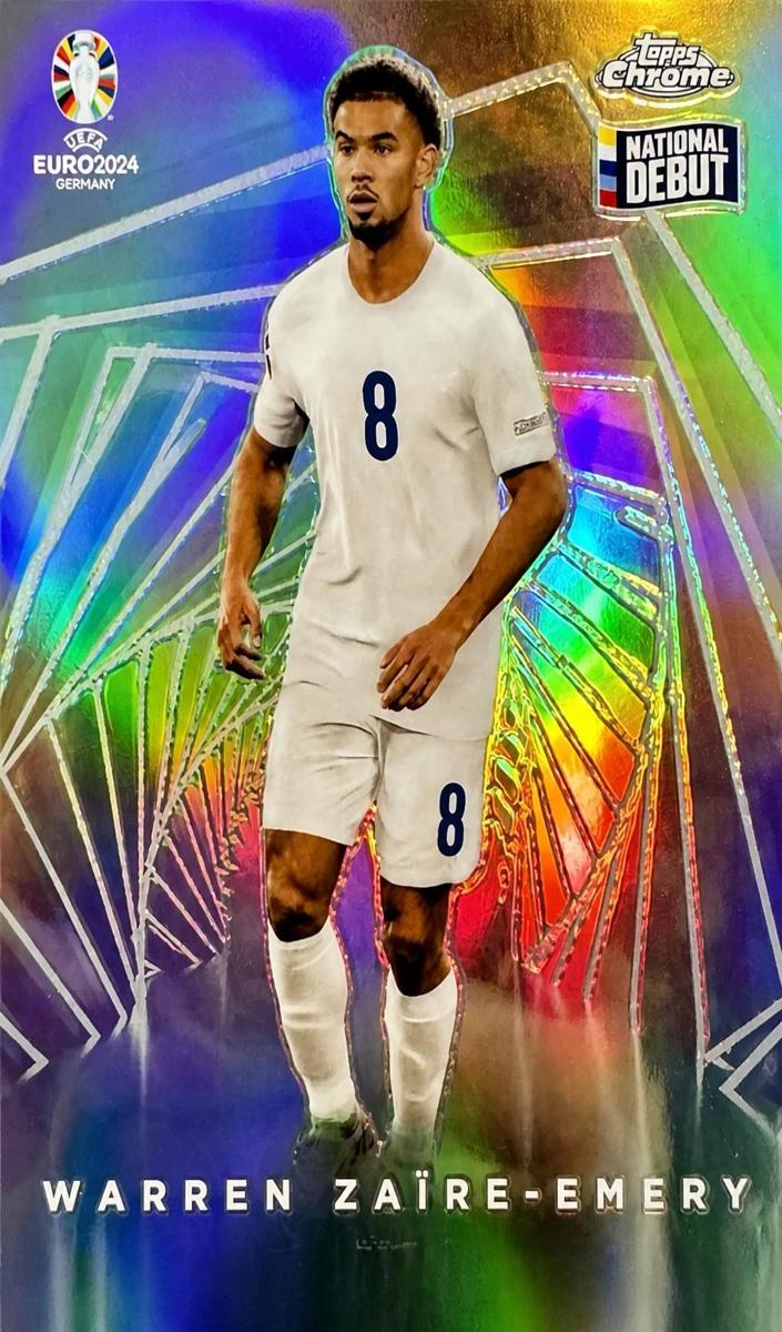 2024 Topps Chrome UEFA Euro Warren Zaire-Emery #H-4 card