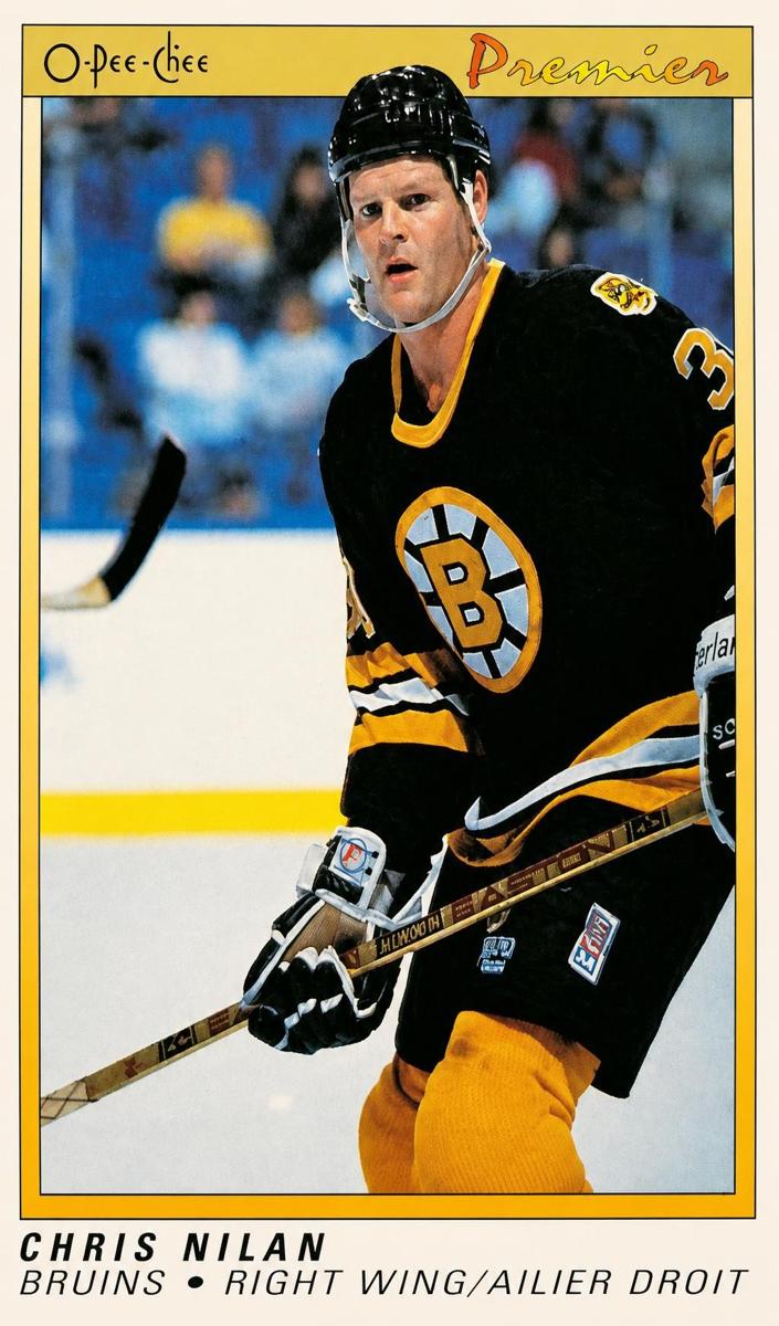 1990 O-Pee-Chee Premier Chris Nilan #85 card