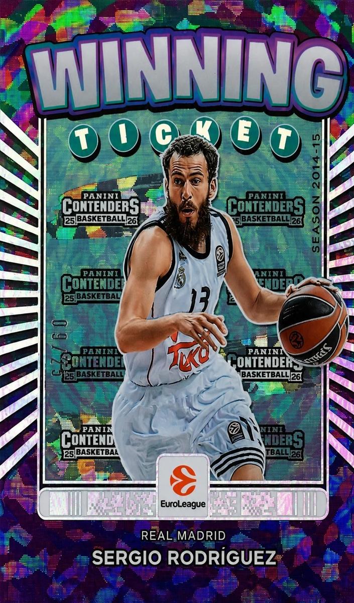 2025 Panini Contenders EuroLeague Sergio Rodriguez #22 card