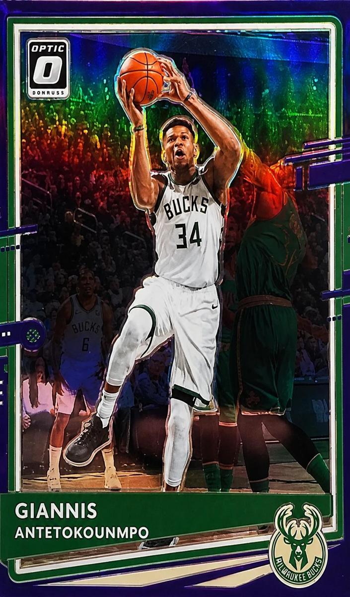2020 Donruss Optic Giannis Antetokounmpo [Purple] #29 card