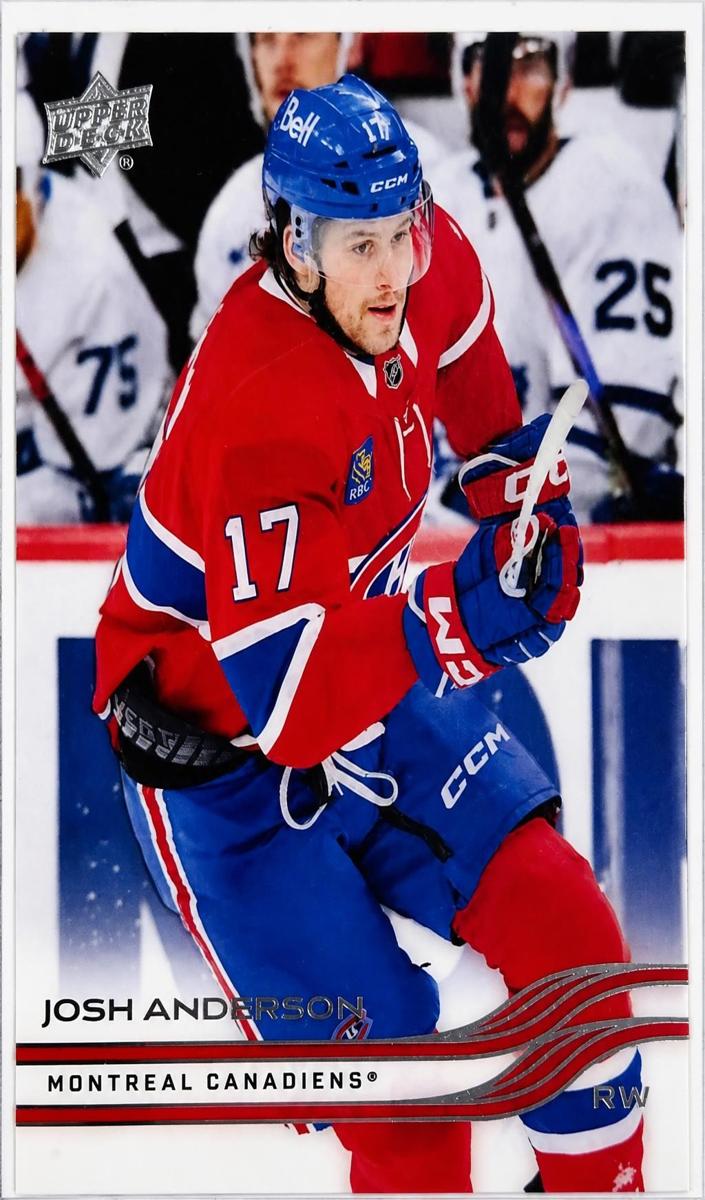 2025 Upper Deck Josh Anderson [Clear Cut] #92 card