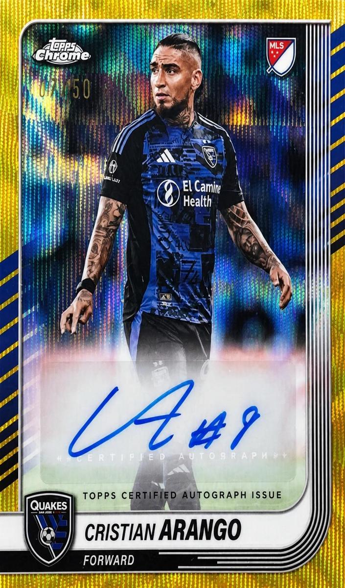2025 Cristian Arango [Gold Wave Refractor] #CA-CA