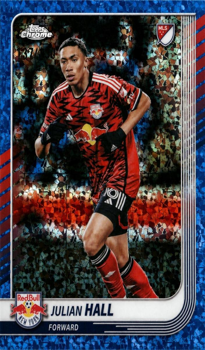 2025 Julian Hall [Blue Mini-Diamonds Refractor] #16
