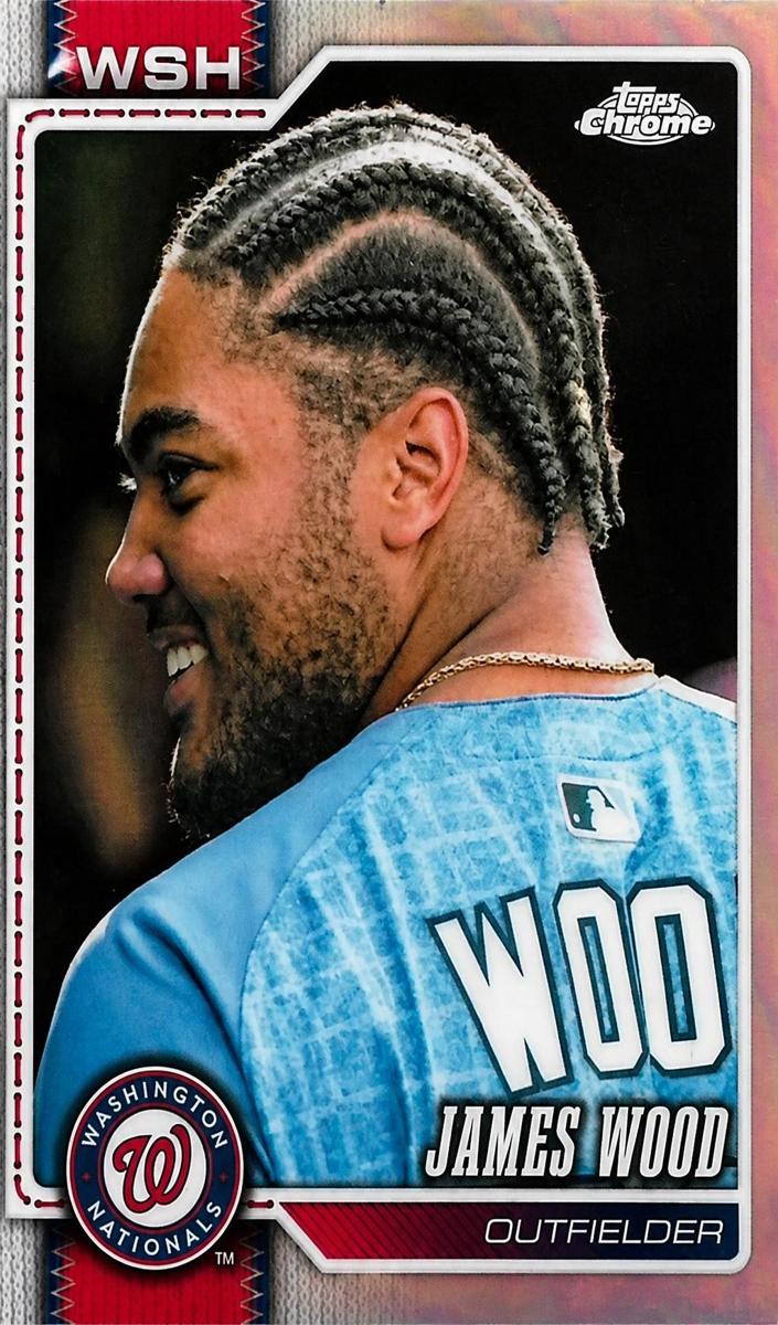 James Wood 2026 Topps Chrome Baseball card