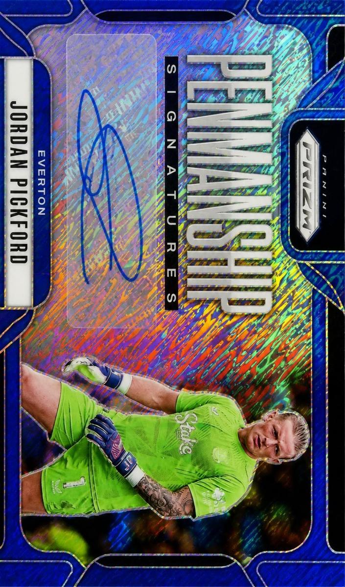 2024 Panini Prizm Premier League Jordan Pickford [Green Pulsar] #P-JP card