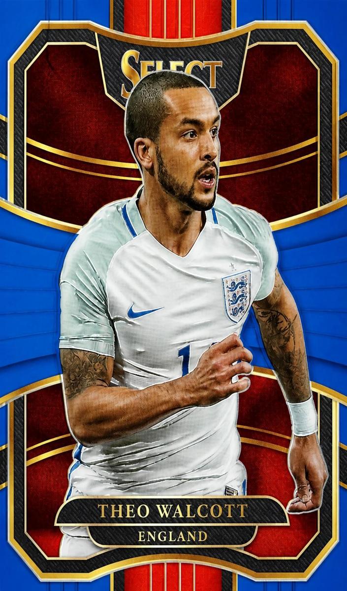 2017 Panini Select Theo Walcott [Tie-Dye] #69 card