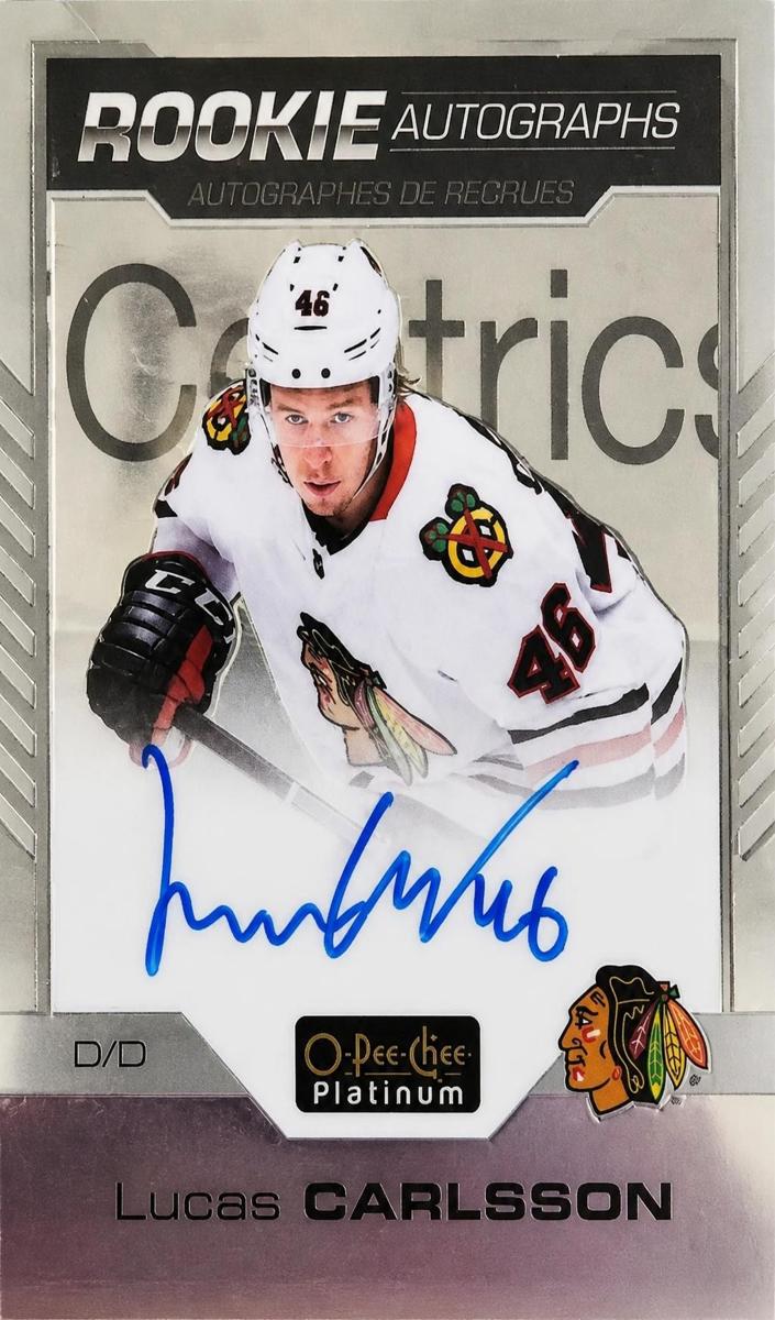 2020 O-Pee-Chee Platinum Lucas Carlsson #R-LC card