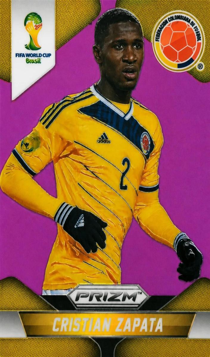 2014 Panini Prizm World Cup Cristian Zapata [Purple] #48 card