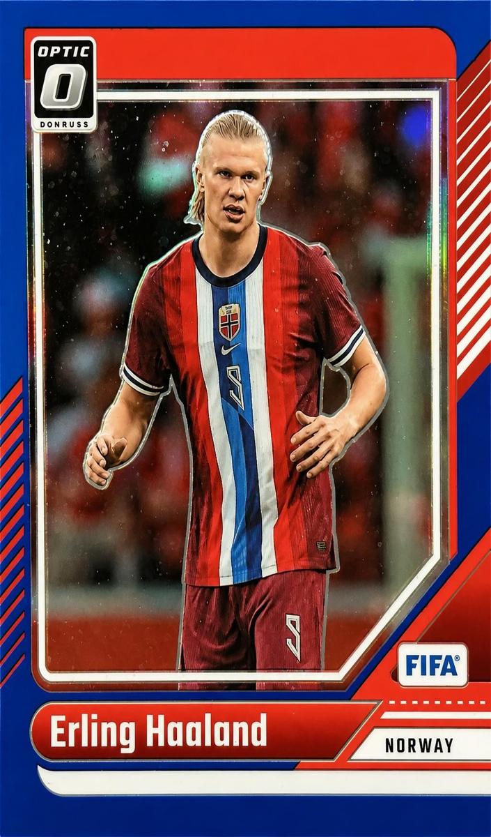 2024 Panini Donruss Erling Haaland [Blue] #96 card