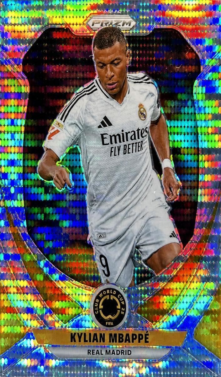 2025 Panini Prizm FIFA Club World Cup Kylian Mbappe [Hyper] #164 card