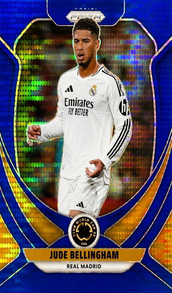 2025 Panini Prizm FIFA Club World Cup Jude Bellingham [Blue Pulsar] #163 card