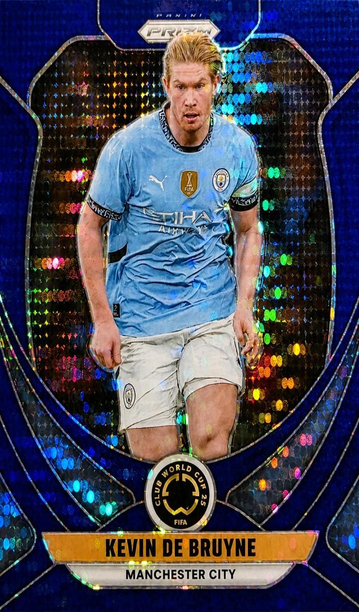 2025 Panini Prizm FIFA Club World Cup Kevin De Bruyne [Blue Pulsar] #139 card