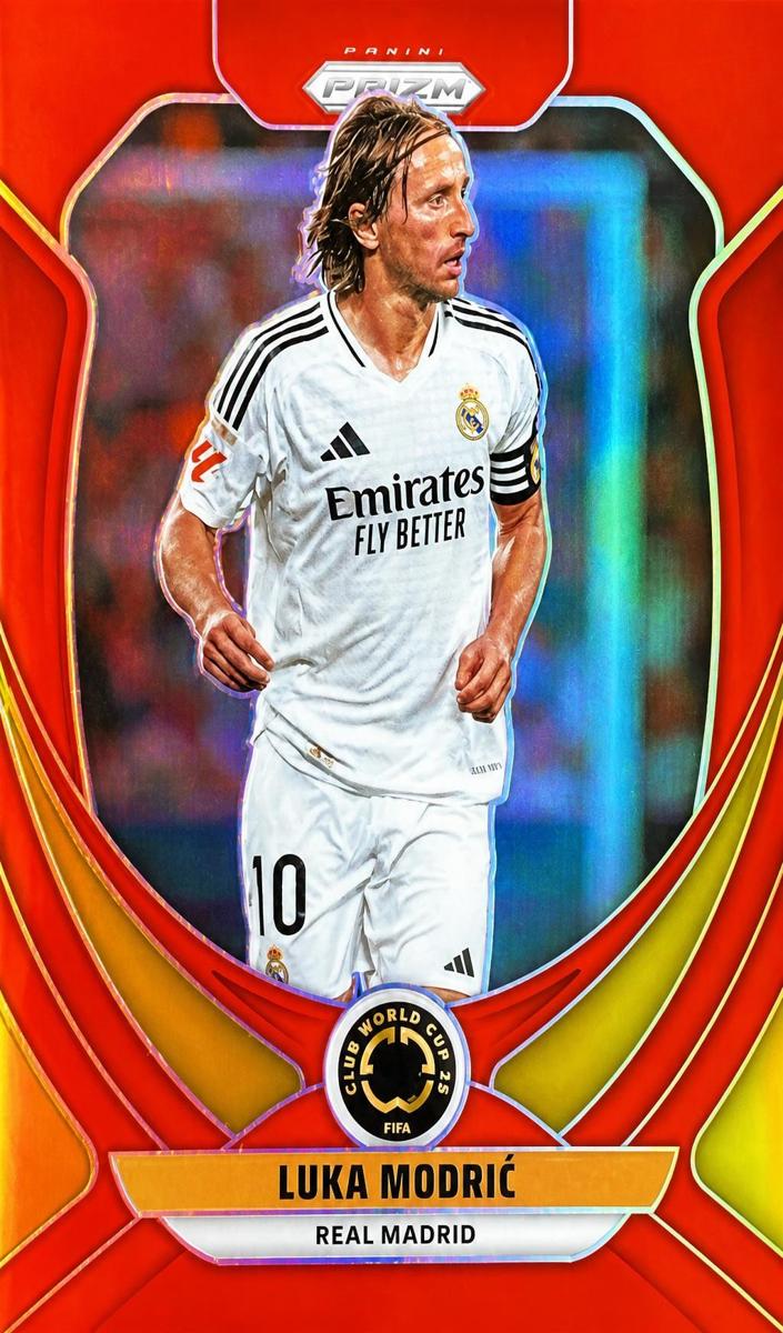 2025 Panini Prizm FIFA Club World Cup Luka Modric [Red] #165 card
