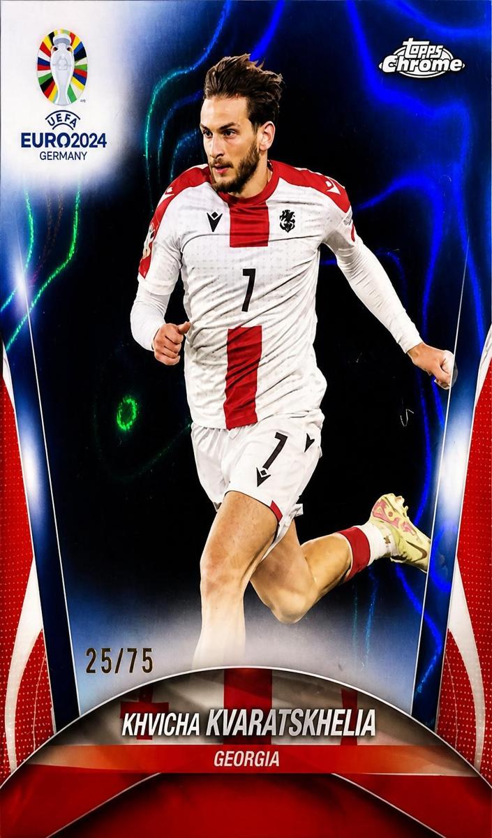 2024 Khvicha Kvaratskhelia [Blue Lava Refractor] #134
