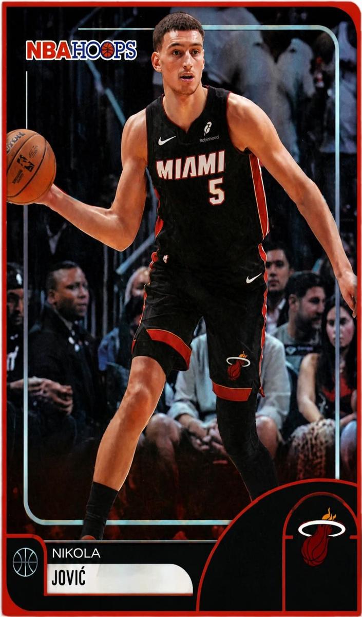 2025 Topps NBA Hoops Nikola Jovic #114 card