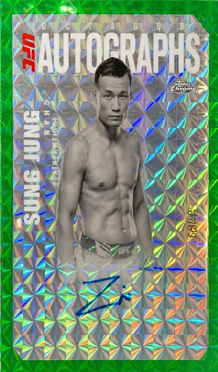 2025 Topps Chrome UFC Octagon Legends Autograph Chan Sung Jung #OLA-CJ card