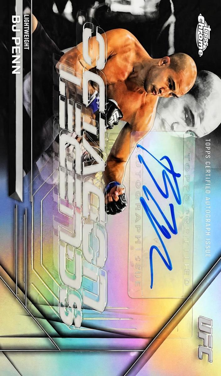 2025 Topps Chrome BJ Penn #OLA-BJ card