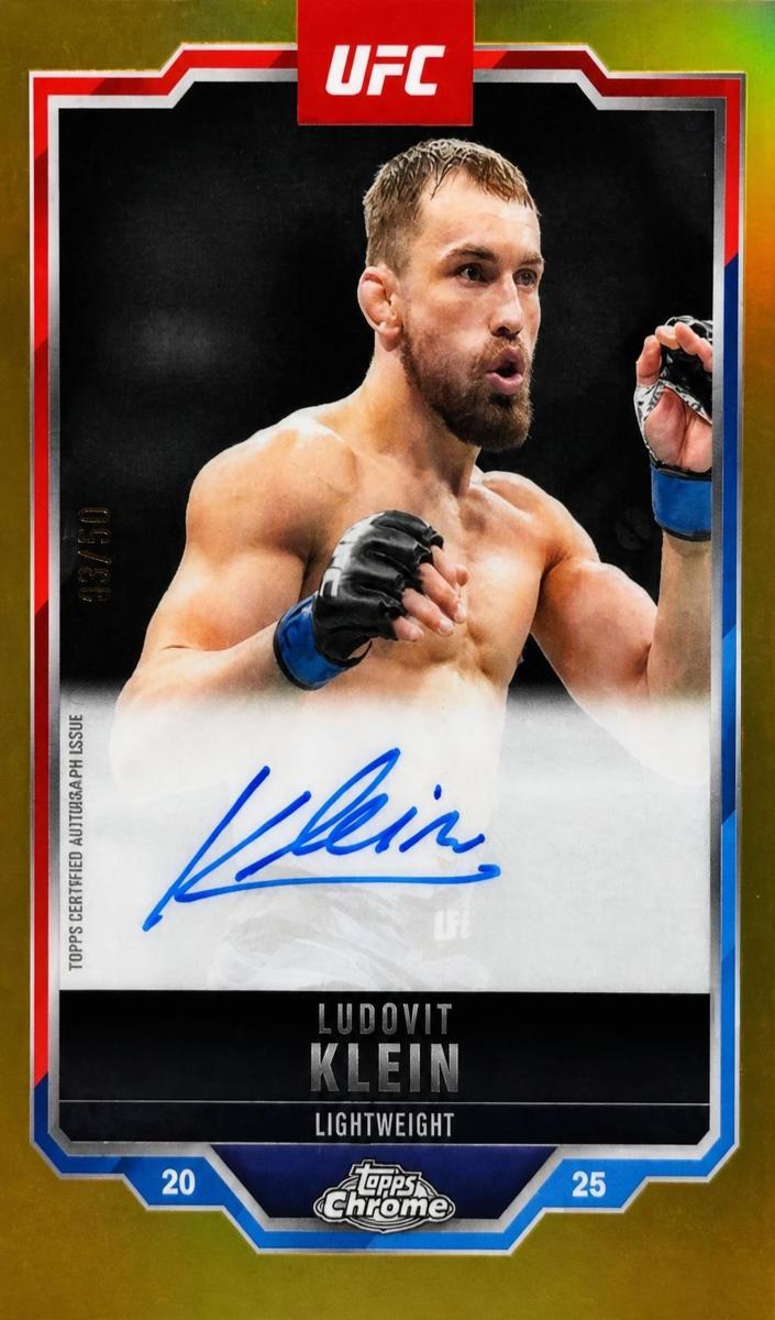 2025 Topps Chrome UFC Veteran Autograph Ludovit Klein #CVA-LK card