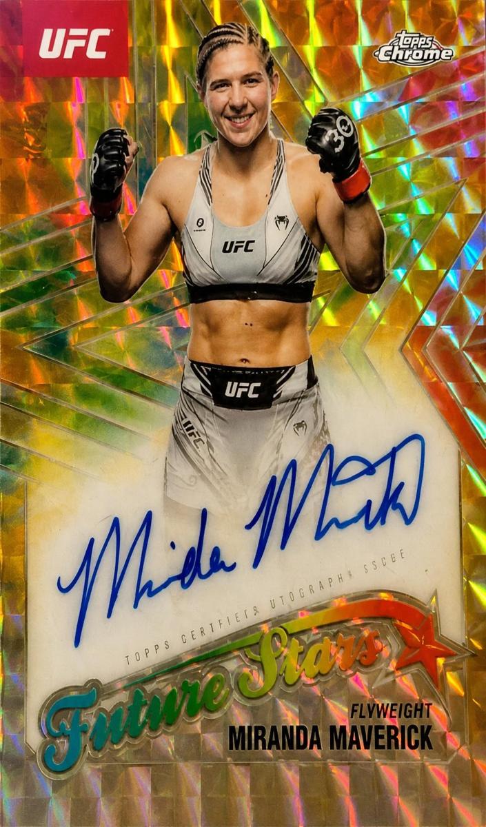 2025 Topps Chrome UFC Future Stars Autograph Miranda Maverick #FSA-MM card