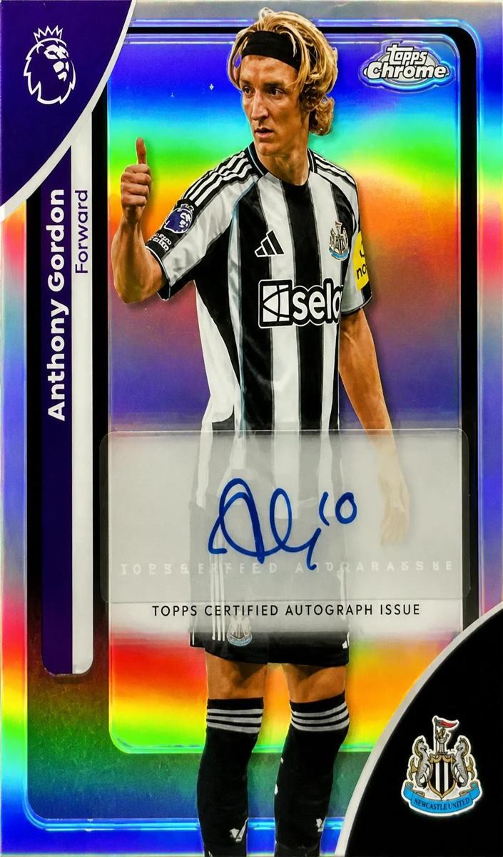 2026 Topps Chrome Premier League Anthony Gordon #CA-AY card
