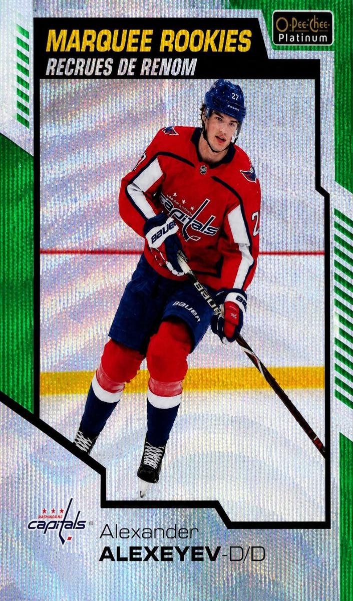 2020 O-Pee-Chee Platinum Alexander Alexeyev [Orange Checkers] #174 card