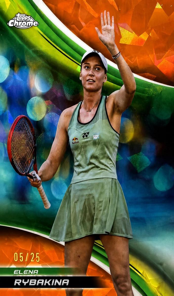 2025 Topps Chrome Sapphire Elena Rybakina #4 card