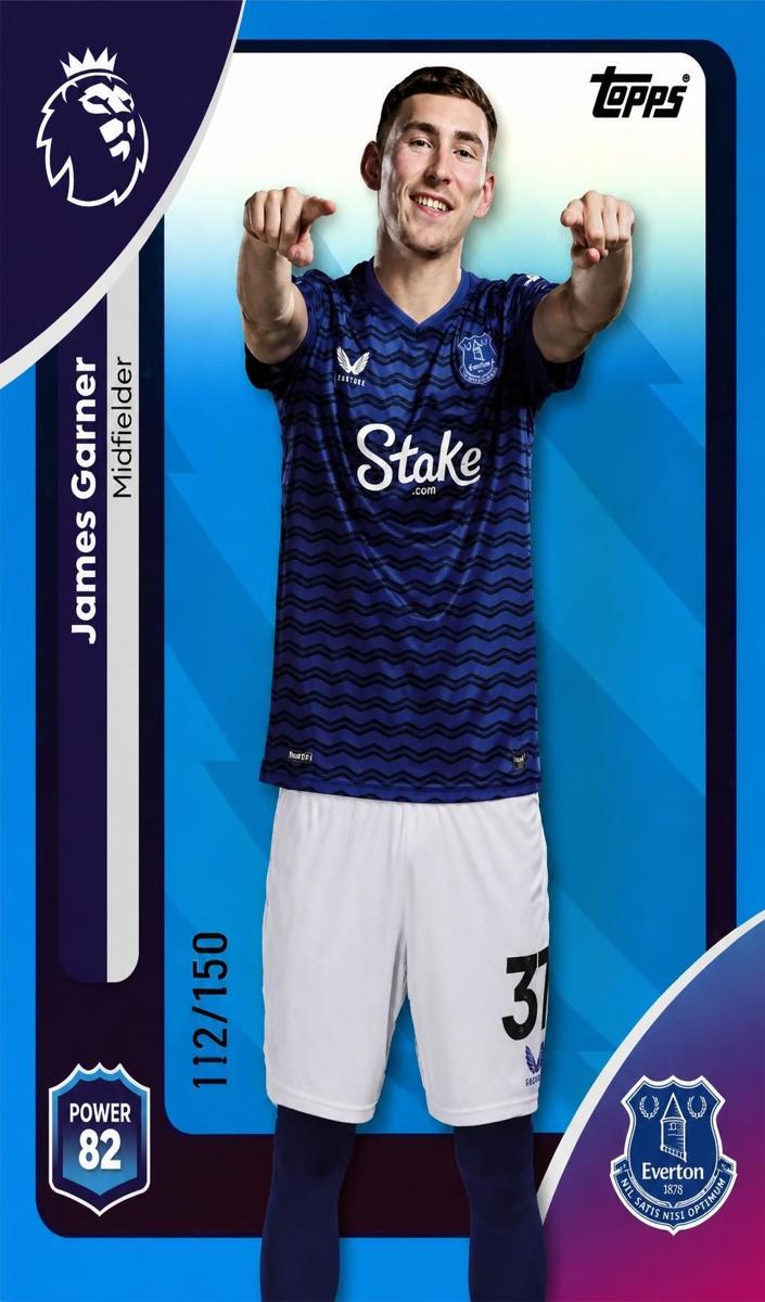 2025 Topps Premier League James Garner #137 card