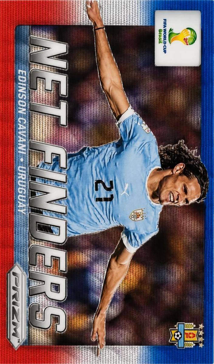2014 Edinson Cavani [Blue & Red Blue Wave] #23