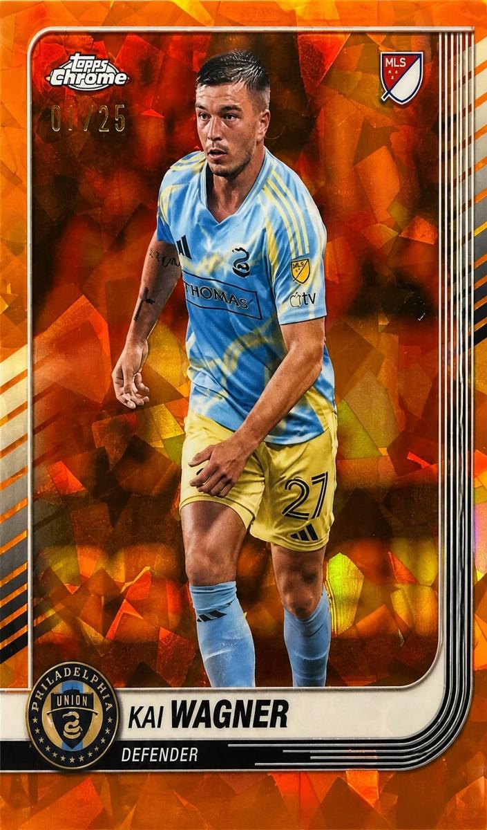 2025 Topps Chrome Sapphire MLS Kai Wagner #64 card