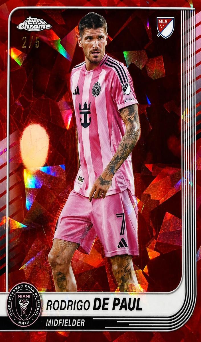 2025 Topps Chrome Sapphire MLS Rodrigo De Paul #134 card