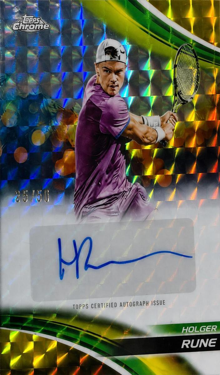 2025 Topps Chrome Holger Rune #CA-HRE card