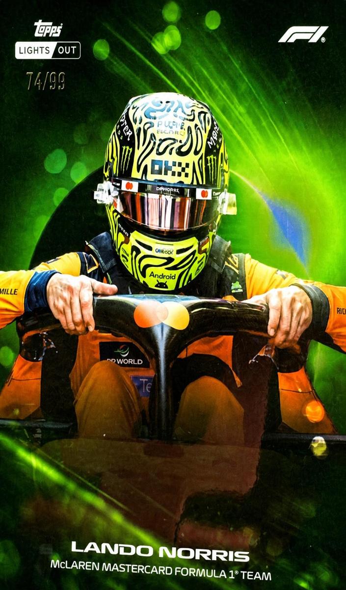 2026 Topps Lights Out F1 Lando Norris [Green] #NNO card