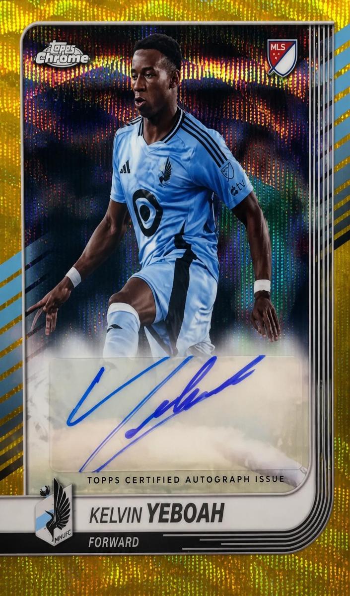 2025 Kelvin Yeboah [Gold Wave Refractor] #CA-KY