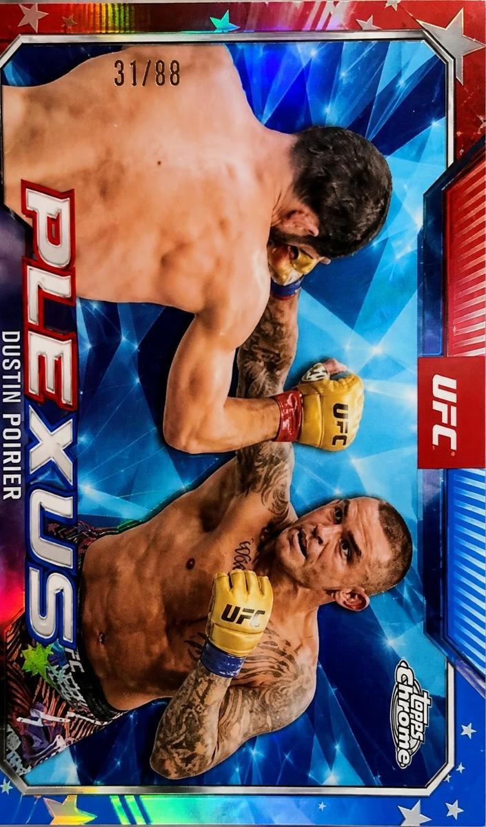 2025 Dustin Poirier [Red White Blue Refractor] #PLX-15