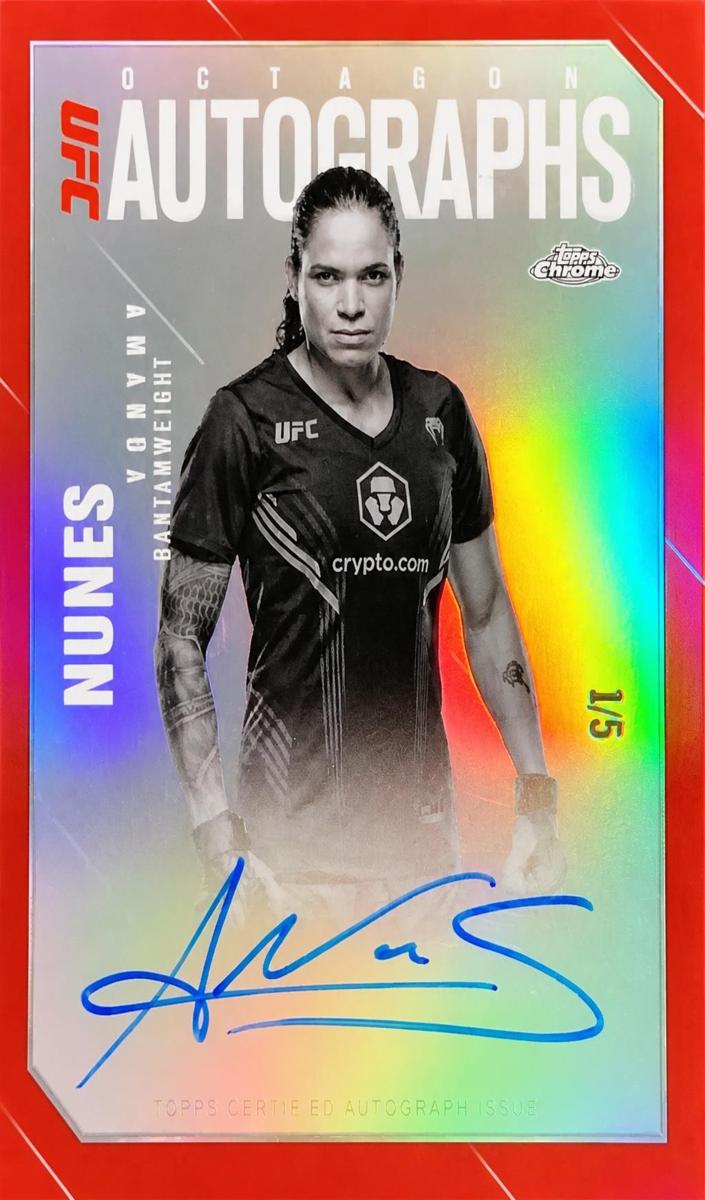 2025 Amanda Nunes [Gold Refractor] #OLA-AN